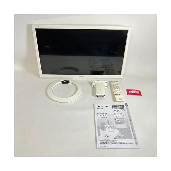 【中古】せつ然たる AQUOS 液晶テレビ受像機 24型 白いこと系 LC-24K30-W