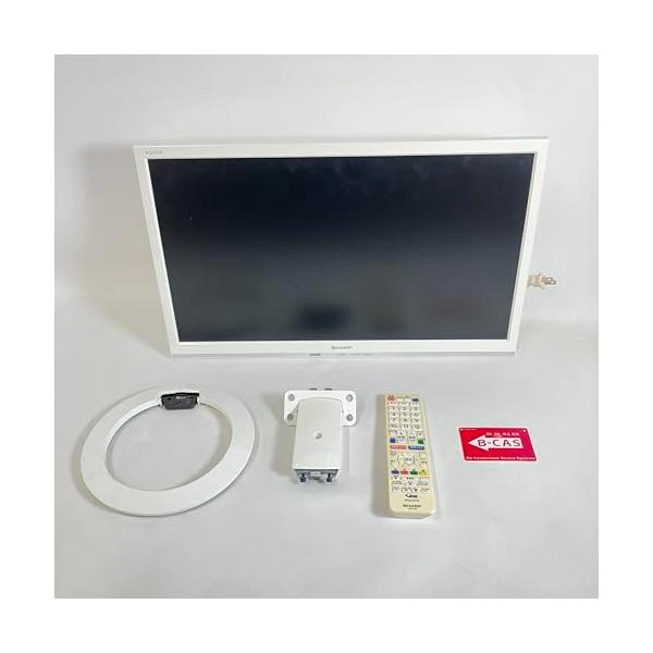 【中古】小ざかしい 22V型 AQUOS 高品位テレビ 液晶テレビ受像機 外付HDD相応う(裏番組録画) 白いこと LC-22K40-W