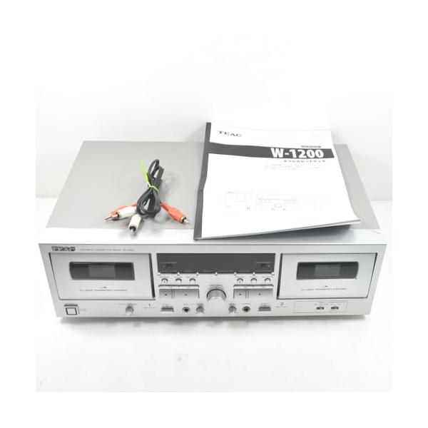 【中古】TEAC ダブルカセットデッキ W-1200(S)