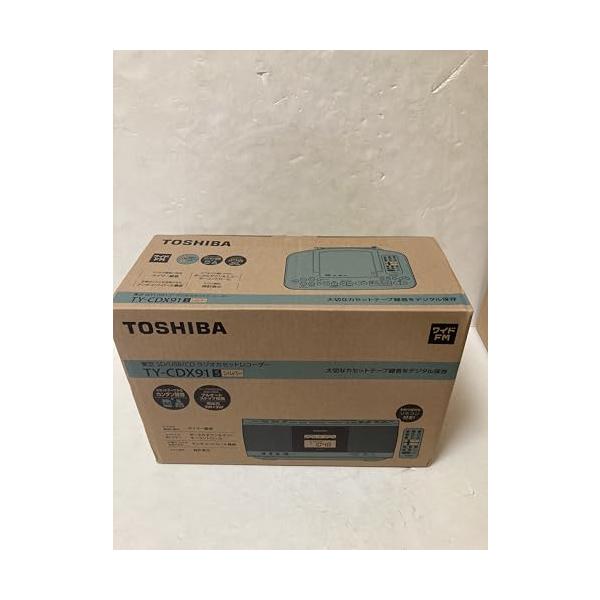 【中古】東芝(TOSHIBA) SD/USB/CDラジカセ しろがね色 遠隔操作付き添い人 TY-CDX91