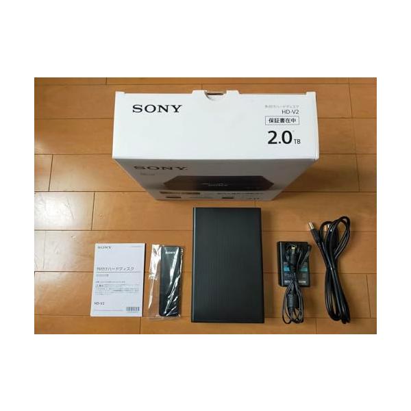 【中古】SONY 外付ハードディスクドライブ 2TB USB 3.1 HD-V2 B｜MahanA店