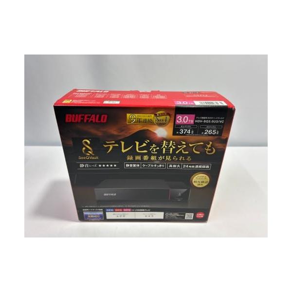 【中古】BUFFALO SeeQVault相応う 3.5in 外後ばらいHDD 3結核症 HDV-SQ3.0U3/VC