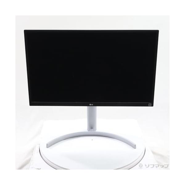 【中古】LG 27UL550-W 27型 4K 液晶見せびらかす HDR相応う