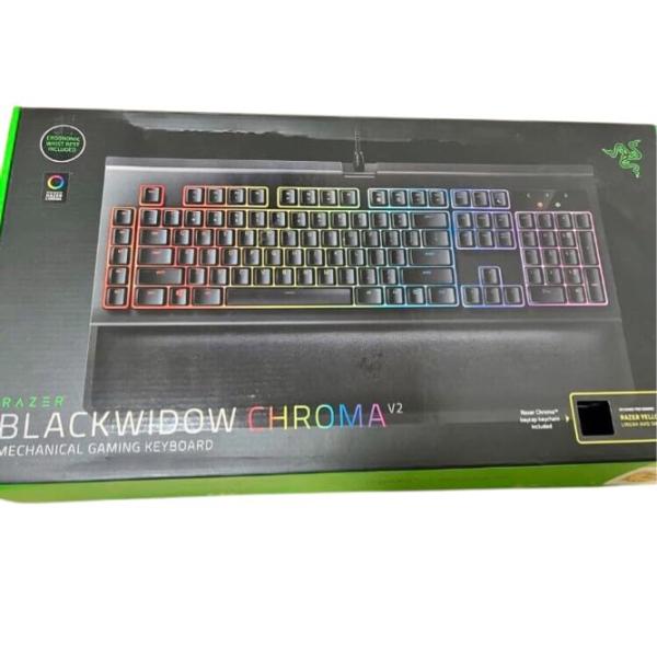 【中古】Razer BlackWidow Chroma V2 JP 日本語取り合わせ 緑軸力学的 ゲーミングキーボード【日本定まり代わりになる店引き請ける品】RZ03-0203