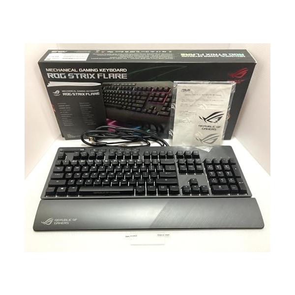 【中古】ASUS ゲーミングキーボード AURA SYNC 相応う USB界面 積み上げる メカニカルゲーミングキーボード 着脱式 リストレスト XA01 ROG