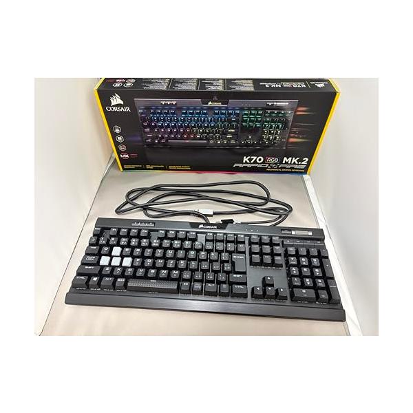 【中古】【CH-9109014-JP】K70 RGB MK.2 RAPIDFIRE CHERRY MXを召しかかえるしたメカニカルゲーミングキーボード