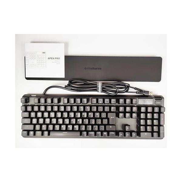 【中古】SteelSeries ラピッド銃の引き金 積み上げる ゲーミングキーボード 有線 日本語割りつける 磁気大広間成り行き検知器 OmniPoint取り替えっこ 有機ELデ
