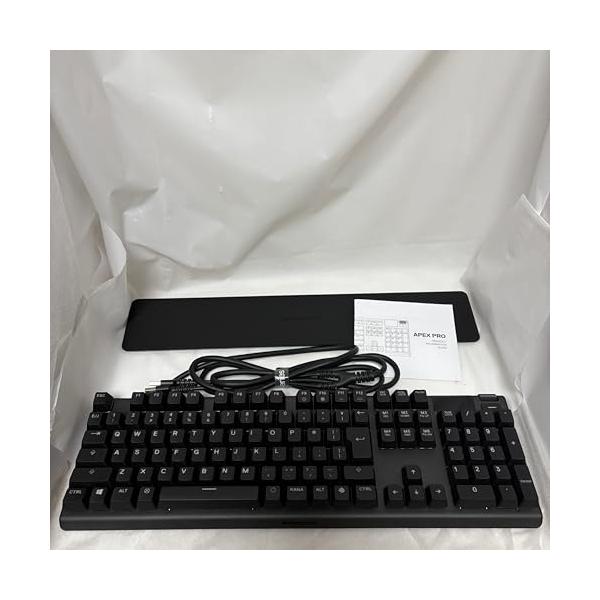 【中古】SteelSeries ラピッド銃の引き金 積み上げる ゲーミングキーボード 有線 日本語申し合わせ 磁気広座敷成り行き検出器 OmniPoint取り替えっこ 有機ELデ