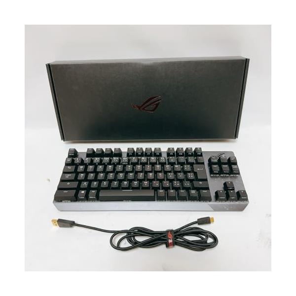 【中古】ASUS ゲーミングキーボード X802 STRIX SCOPE TKL/SV/JP FPS向け クイックトグルスイッチ 【銀軸】