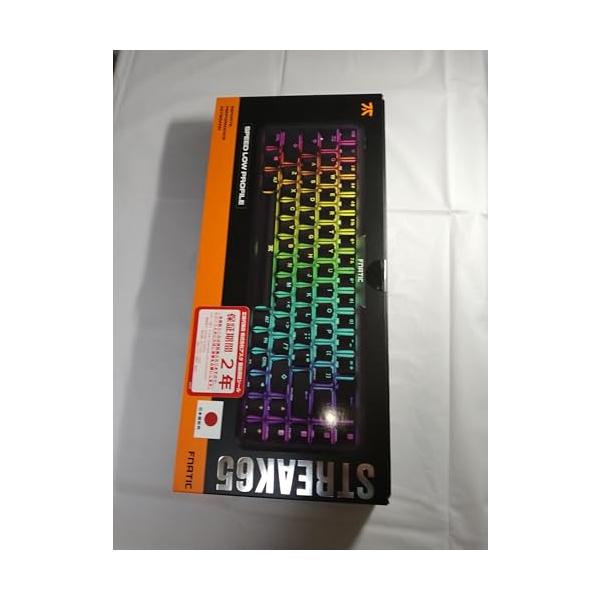 【中古】フナティックギア USB STREAK65 JP ゲーミングキーボード KB0005-007 KB582 黒いこと 日本語取り合わせ