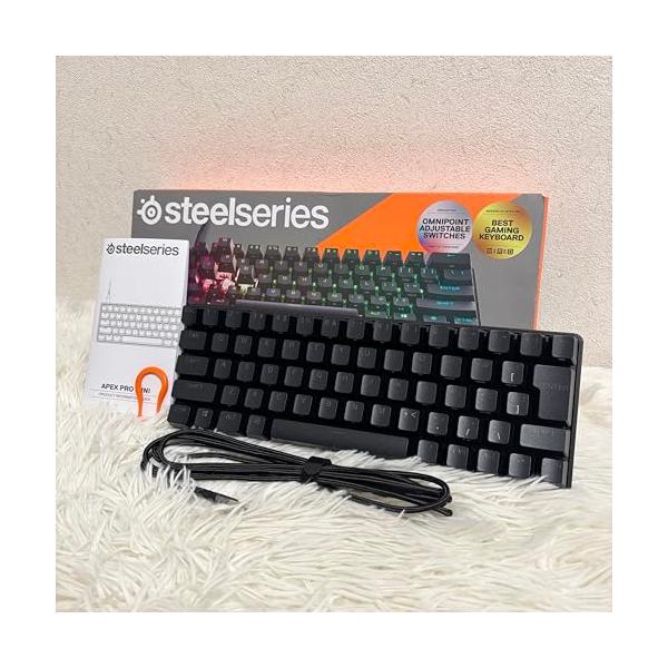 【中古】SteelSeries ラピッド銃の引き金 積み上げる ゲーミングキーボード ミニサイズ Apex Pro Mini JP 有線 日本語割りつける OmniPoin