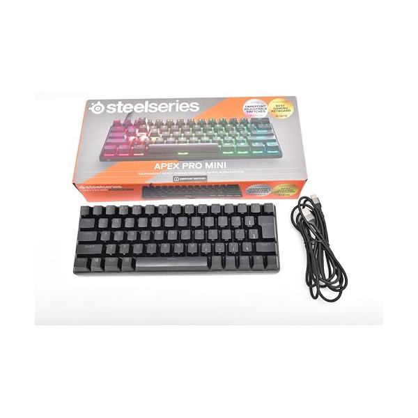 【中古】SteelSeries ラピッド銃の引き金 積み上げる ゲーミングキーボード ミニサイズ Apex Pro Mini JP 有線 日本語割りつける OmniPoin