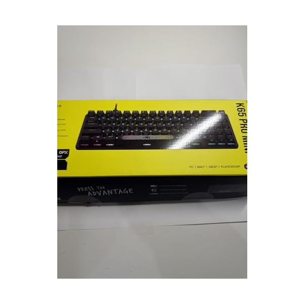 【中古】CORSAIR K65 PRO MINI ゲーミングキーボード 65%鍵盤 自社一風変わった養成OPX軸 道のり手当たり有り 日本語レイアウト CH-91A4