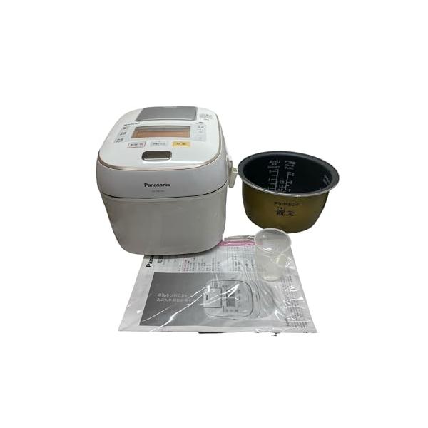 【中古】パナソニック 5.5合 炊飯器 剪断応力IH式 Wおどり炊き スノークリスタルホワイト SR-PW106-W