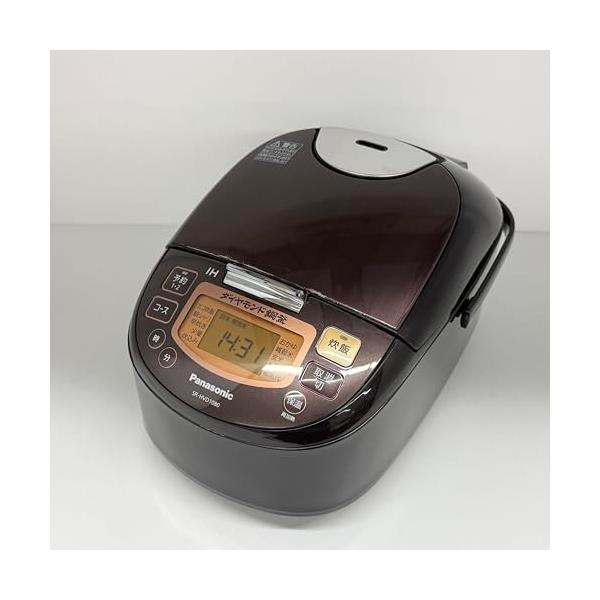 【中古】パナソニック 5.5合 IH炊飯器 IHジャー 赤銅色 SR-HVD1080-T