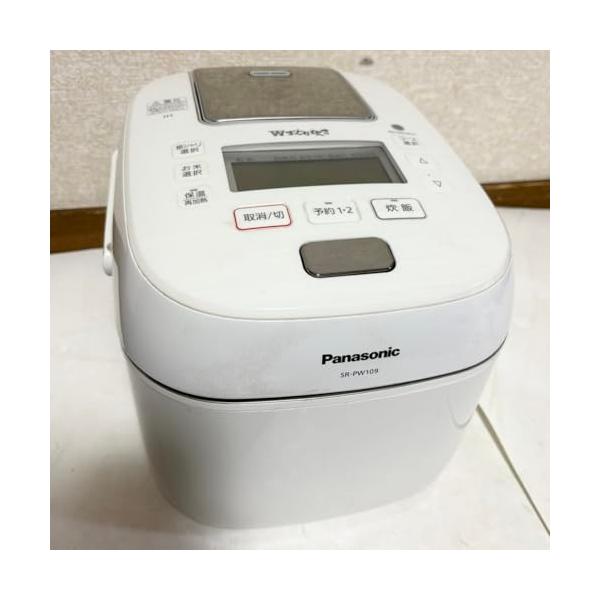 【中古】パナソニック 炊飯器 5.5合 変数剪断応力IH式 Wおどり炊き 白いこと SR-PW109-W