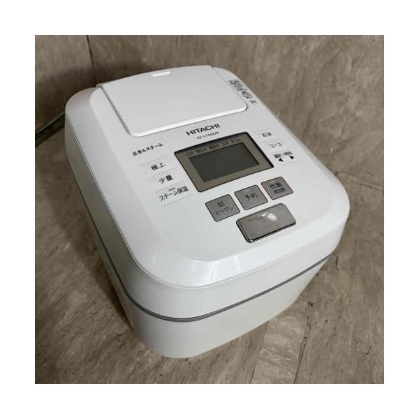 【中古】日立 炊飯器 5.5合 翦断応力IH ふっくら御膳 蒸汽船とり捨てる RZ-V100DM W パール白いこと