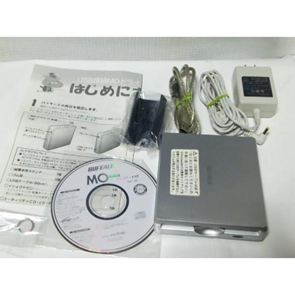 【中古】BUFFALO MO-CZ640U2 USB2 パウダーコンパクト外付MO運転