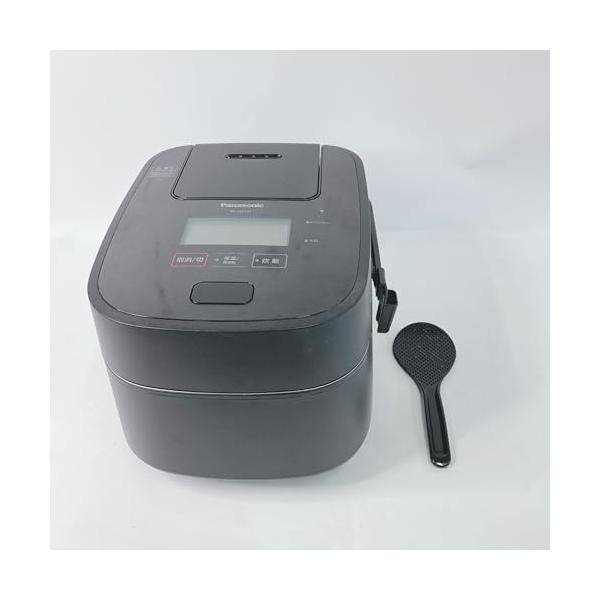 【中古】パナソニック 炊飯器 5.5合 最高峰ひな形 スマホ協同 ブランド名炊き分け 変数剪断応力\u0026大射撃能力おどり炊き 水蒸気\u0026全面熱のある状態6段IH式 黒いこと SR-VS
