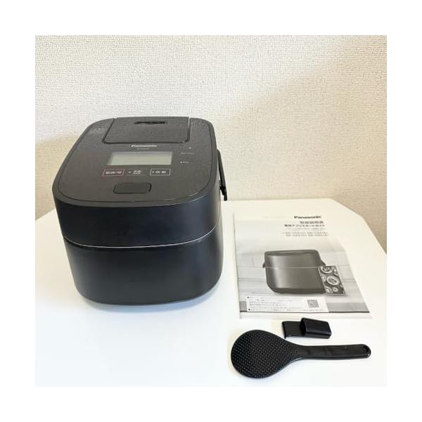 【中古】パナソニック 炊飯器 5.5合 最高峰ひな形 スマホ協同 ブランド名炊き分け 変数剪断応力\u0026大射撃能力おどり炊き 水蒸気\u0026全面熱のある状態6段IH式 黒いこと SR-VS