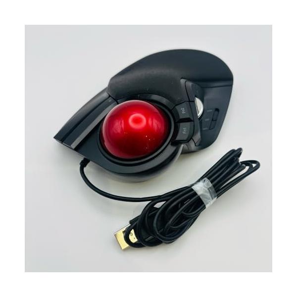 【中古】エレコム トラックボール二十日鼠 有線 大玉 8名取り草 チルト役立つこと 黒いこと M-HT1URBK