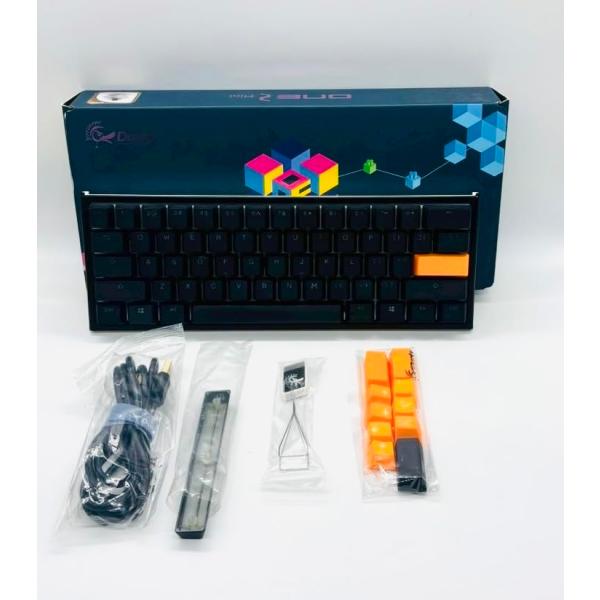 【中古】Ducky One 2 Mini 60%ゲーミングキーボード - Cherry MX 赤銅色取り替えっこ - 耳あたらしいプチベゼルデザイン - RGB -