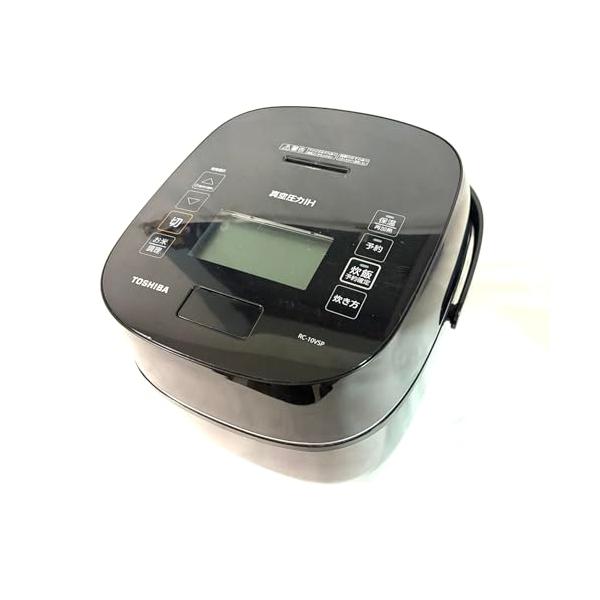 【中古】TOSHIBA(東芝) 炊飯器 5.5合 無意味さ剪断応力IH ジャー炊飯器 無意味さ保温 田の実40第四次元 鍛えるかまど銅 釜 RC-10VSP(K) グランブラック