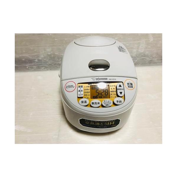 【中古】ZOJIRUSHI 象印 IH炊飯ジャー (5.5合炊き) 限界炊き 白いこと NW-VD10-WA