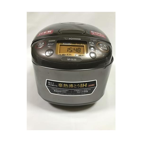 【中古】象印マホービン 炊飯器 3合 ステンレス鋼赤銅色 NP-GL05-XT