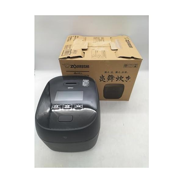 【中古】象印マホービン 炊飯器 5.5合 炎舞炊き フラッグシップモデル 剪断応力IH印字機 日本製 お取りつくろう五線譜2点 濃墨 NW-FC10-BZ