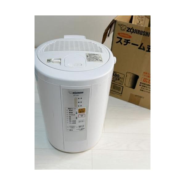 【中古】象印 加湿器 木造:8畳/プレハブ洋室:13畳 水蒸気式 水漉し不必要 白いこと EE-RM50-WA