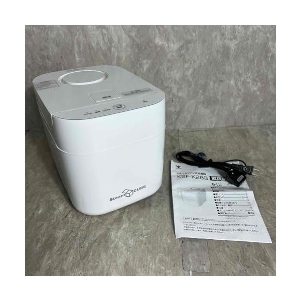【中古】[山善] 加湿器 熱する式 水蒸気式 蓋水操作手順 (最大限度加湿 600ml) (貯蔵タンク電気容量2.8L) (木造約10畳/プレハブ洋室約17畳) (着脱式