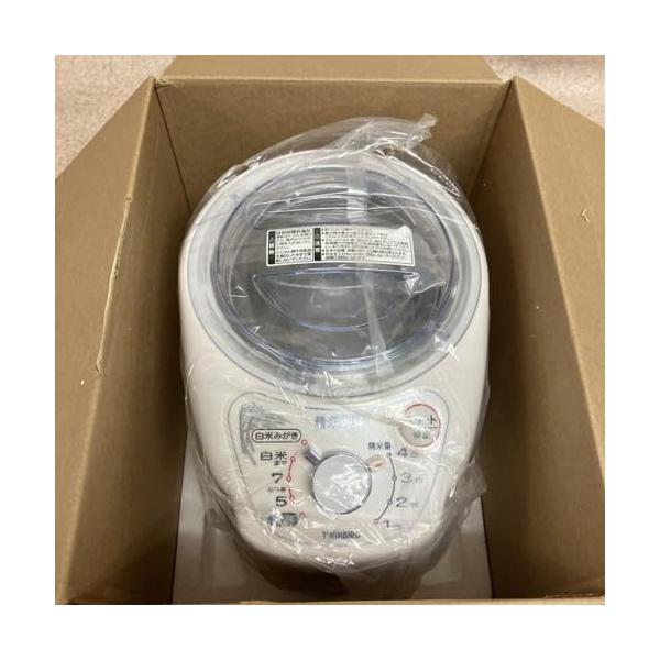 【中古】TWINBIRD 身寄り用パウダーコンパクト精米器精米御膳 白いこと MR-D570W