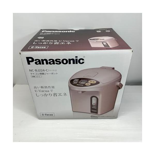 【中古】パナソニック 灯し火ポット 2.2リッター 無意味さ断熱 省エネ保温 お口当たり気温調節する 給湯量(2度合い+珈琲用) ベージュ NC-BJ224-C