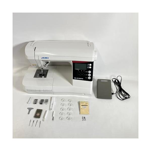【中古】JUKI ジューキ 電子計算機ミシン HZL-G110M-B （液晶うしろ側点火装置積み上げる青写真）