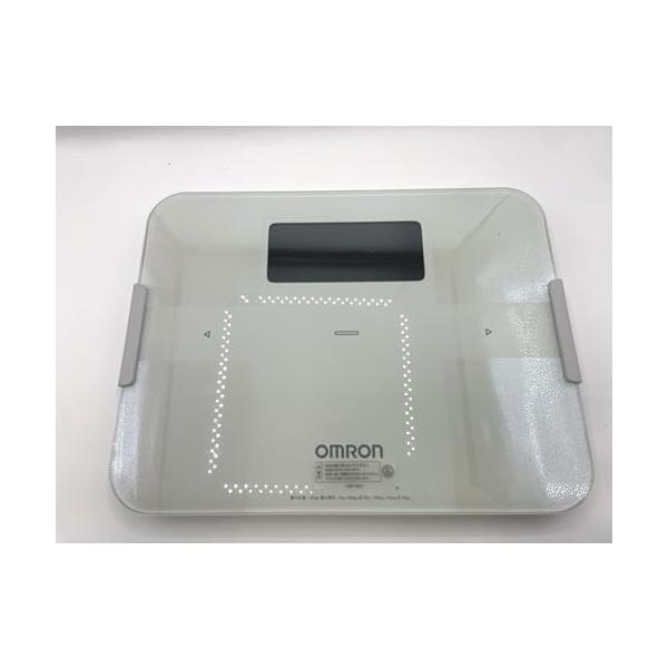 【中古】オムロン 体量・体組み上げる計 カラダ走査 スマホアプリ/OMRON connect相応う 白いこと HBF-255T-W