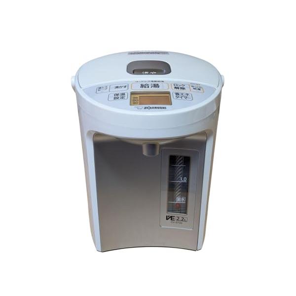 【中古】象印マホービン 灯し火ポット 2.2L 白いこと CV-GT22-WA