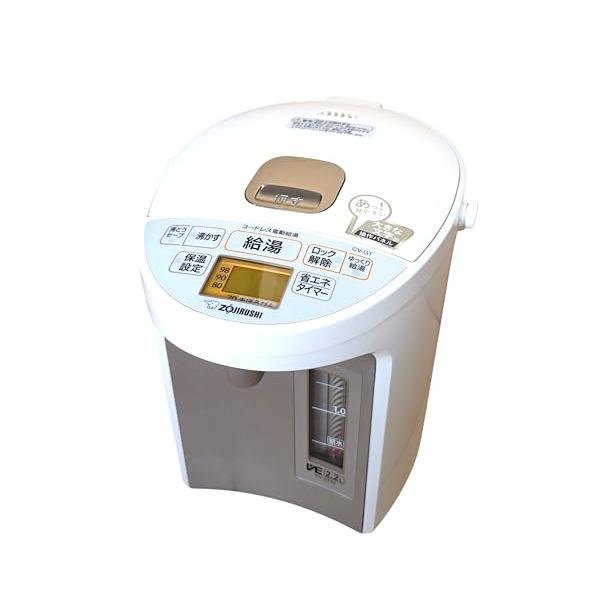 【中古】象印マホービン 灯し火ポット 2.2L 白いこと CV-GT22-WA
