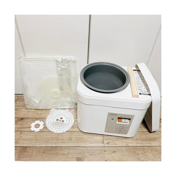 【中古】東芝 論なくつき機 1升～2升用 グランホワイトTOSHIBA 論なくっ子 AFC-216-W
