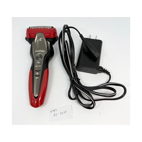 【中古】パナソニック 子ヒツジ短距離競走 メンズ電気カミソリ 3枚刃 お風呂剃り可 赤 ES-ST2P-R