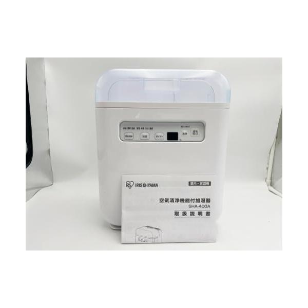 【中古】アイリスオーヤマ 空気の状態汚れのない役立つこと付加湿器 タイマー付 PM2.5 住み家砂ぼこり 取りあげる 白いこと SHA-400A