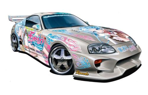青島文化教材社 1/25 痛車シリーズ No.22 電波女と青春男 ヴェイルサイド JZA80 スープラ コンバットモデル画像