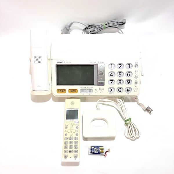 【中古】シャープ デジタルコードレスFAX 子機1台付き 1.9GHz DECT準拠方式 UX-850CL