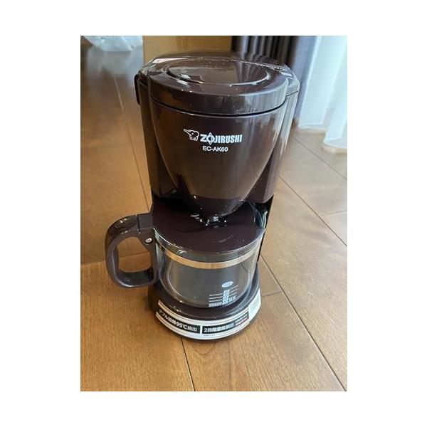 【中古】象印 コーヒーメーカー 6杯用 EC-AK60-TD