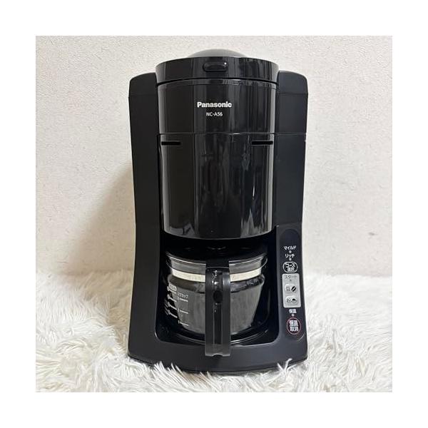 【中古】パナソニック 沸騰浄水コーヒーメーカー 全自動タイプ 670ml ブラック NC-A56-K