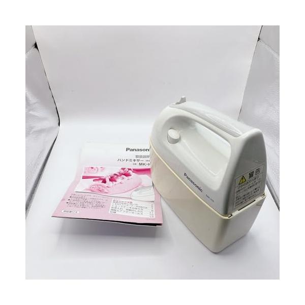 【中古】パナソニック ハンドミキサー 泡立て器 速度3段切り替え機能 ホワイト MK-H4-W