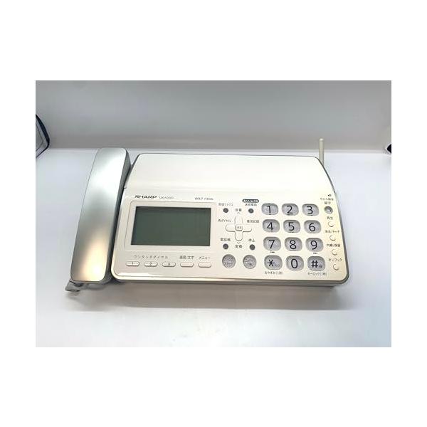 【中古】シャープ デジタルコードレスFAX 子機1台付き 1.9GHz DECT準拠方式 ホワイト系 UX-600CL-W