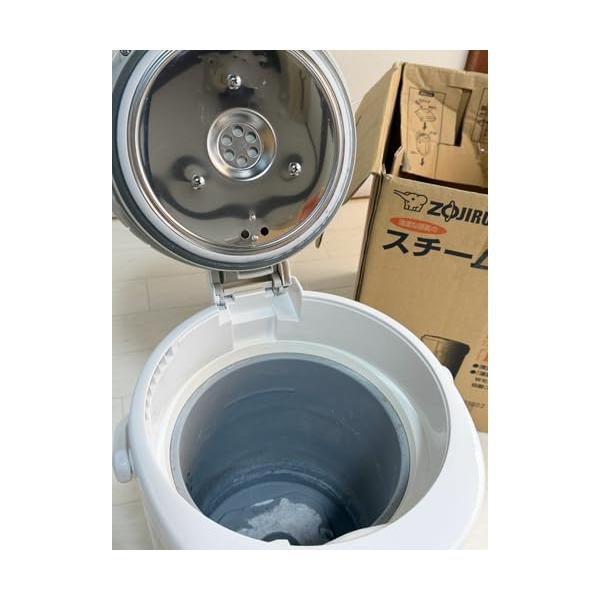 【中古】象印 加湿器 木造:8畳/プレハブ洋室:13畳 スチーム式 フィルター不要 ホワイト EE-RM50-WA