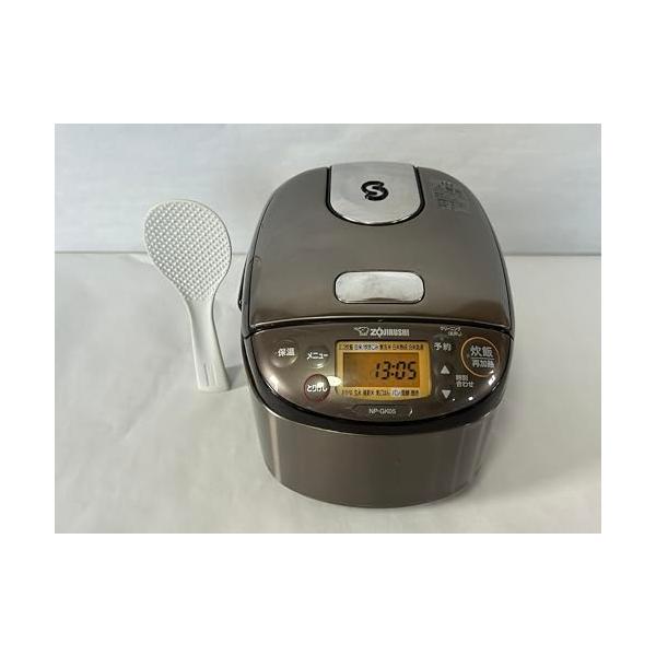 【中古】象印マホービン 炊飯器 3合 ステンレスブラウン NP-GK05-XT