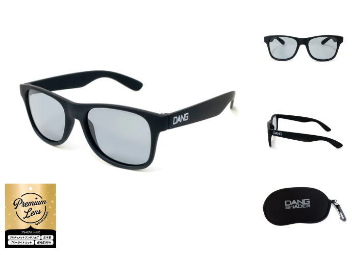 市場 Dang x soft 偏光度99％ PREMIUM LOCO 半永久くもり止め加工 Shades Light Black black LENS